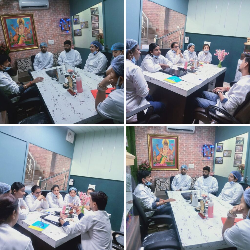 A Collaborative Discussion Meeting between Senior Dentists and Interns at Thind Dental Clinic in Ludhiana, dental checkups in ludhiana, dental checkup at thind dental clinic, dentist in ludhiana