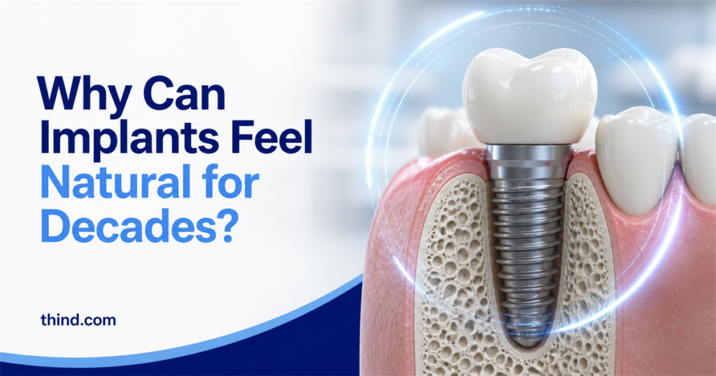 Why Dental Implants Placed Correctly Can Still Feel Natural Decades Later