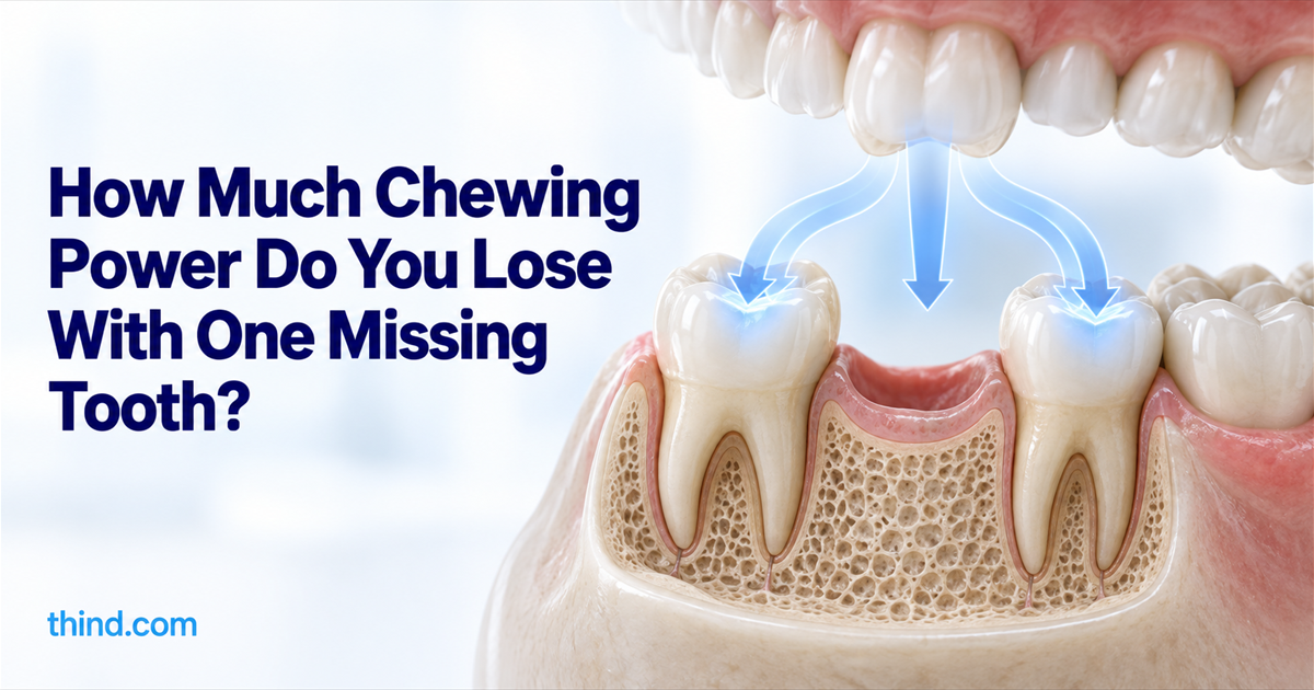 How Much Chewing Power Do You Really Lose With a Missing Tooth?