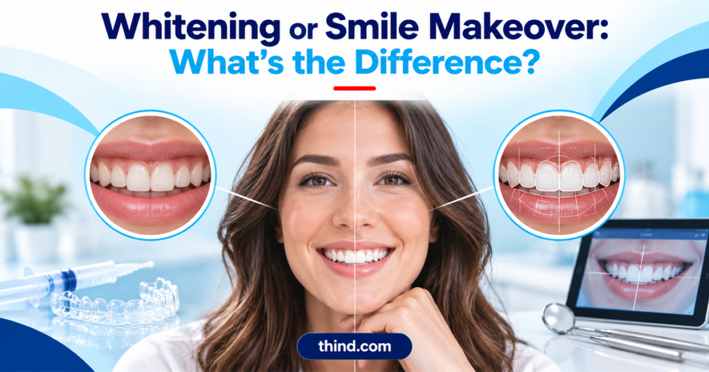 What Is the Difference Between Whitening and a Smile Makeover?